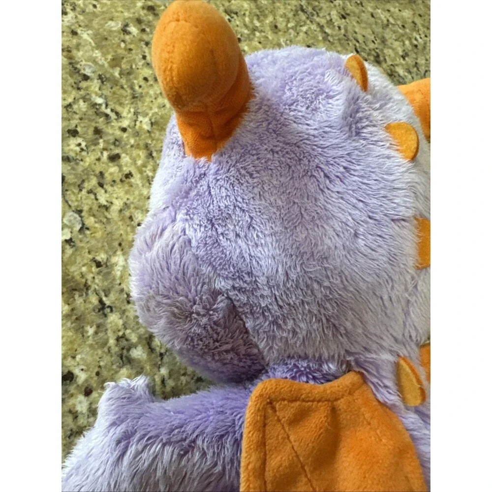 Disney Parks Figment Big Feet Plush Purple Dragon 10 1/2'' Doll (Needs Cleaning)